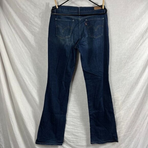 Levis 515 Bootcut Jeans Womens 10 32x32 Flare Mid‎ Rise Dark Wash - Picture 4 of 12